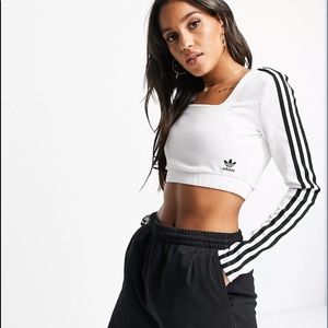 Adidas Long Sleeved Cropped Shirt